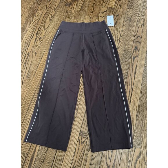 NWT Athleta Venice High Rise Track Stripe Wide Leg Pant Large - Picture 1 of 3